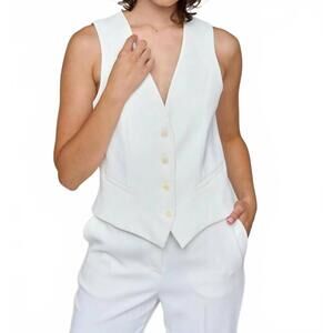 NEW BARILOCHE gastor vest in white